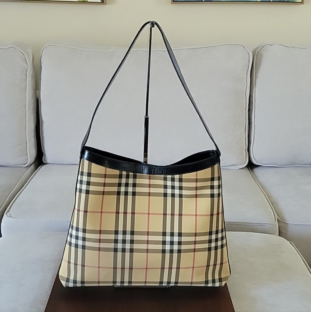 BURBERRY Nova Check Shoulder Bag